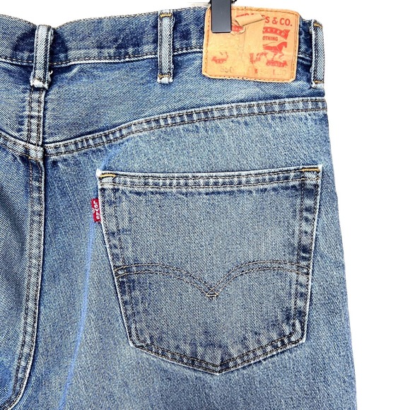 Vintage Levi’s 550 Jeans Mens size 38x29 Blue Medium Wash Straight Leg Relaxed - Picture 5 of 12